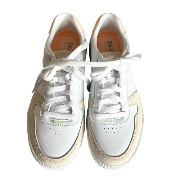 Skechers Court Classics "Jade" Sneakers Air Cooled Memory Foam Womens Size 8.5 - Picture 3 of 12